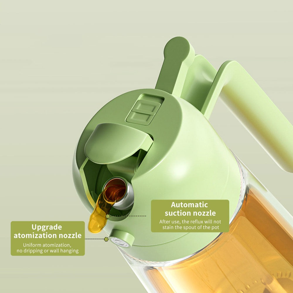 2-in-1 Oil Sprayer Bottle for Kitchen – Refillable Cooking Oil Spray Bottle