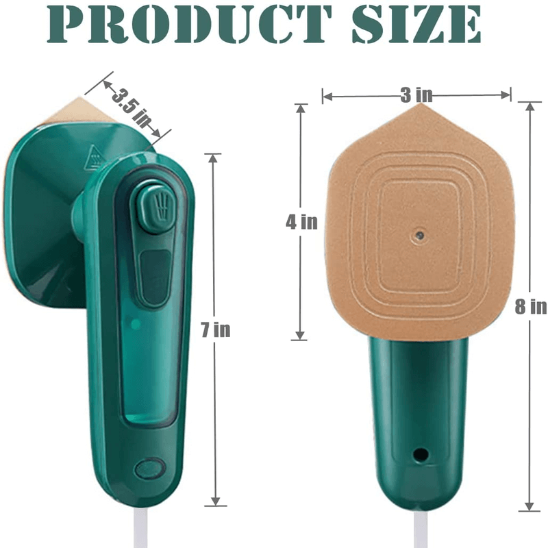 Portable Mini Steam Iron – Wet & Dry Handheld Garment Steamer for Travel
