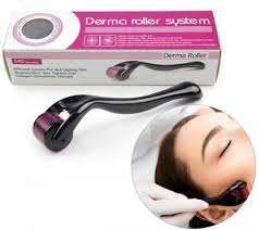 Titanium Derma Roller 0.5mm – Facial Microneedling Roller with Protective Storage Box