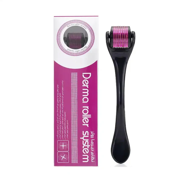 Titanium Derma Roller 0.5mm – Facial Microneedling Roller with Protective Storage Box