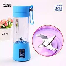 6-Blade Mini Portable USB Juicer Blender – Rechargeable Travel Smoothie Maker